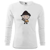 Da Oid Sinzer Leberkassemmel Longsleeve Fitted Herren Weiss Hoehensteig Front